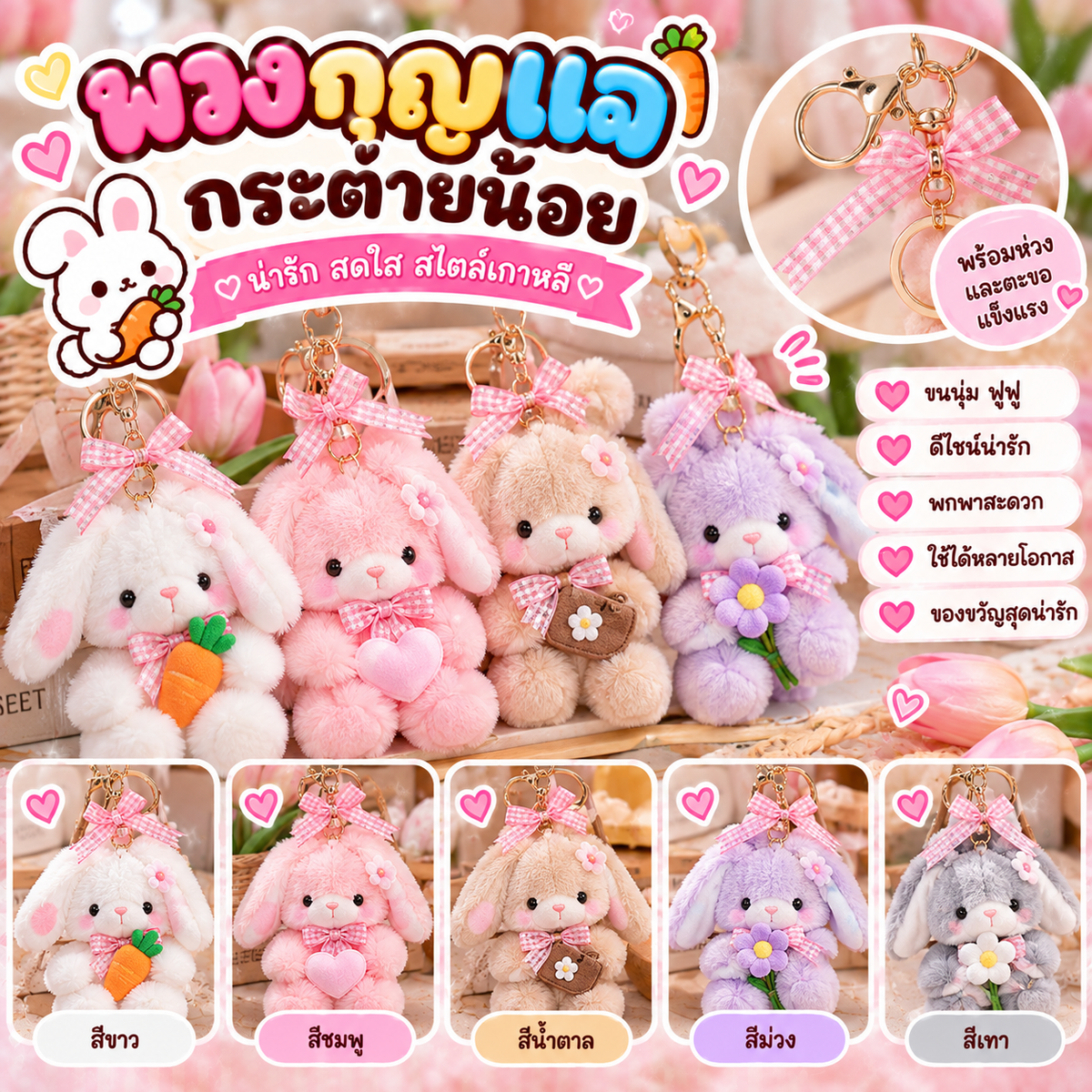 พวงกุญแจกระต่าย